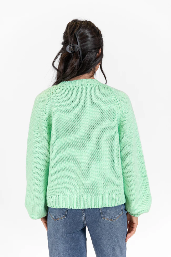 Apres Party Green Sweater FINAL SALE - Image 5