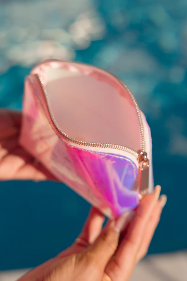 Let Your Confidence Bloom Beauty Bag Iridescent FINAL SALE - Image 3