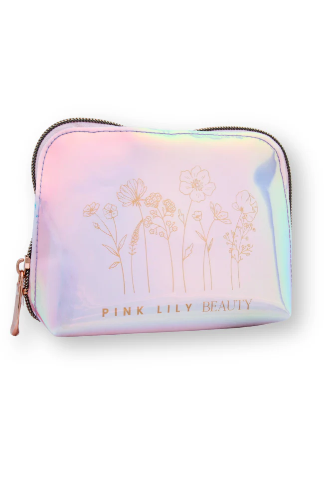 Let Your Confidence Bloom Beauty Bag Iridescent FINAL SALE - Image 4