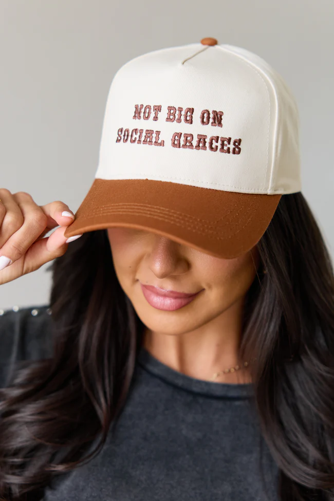 Not Big On Social Graces Trucker Hat - Image 4