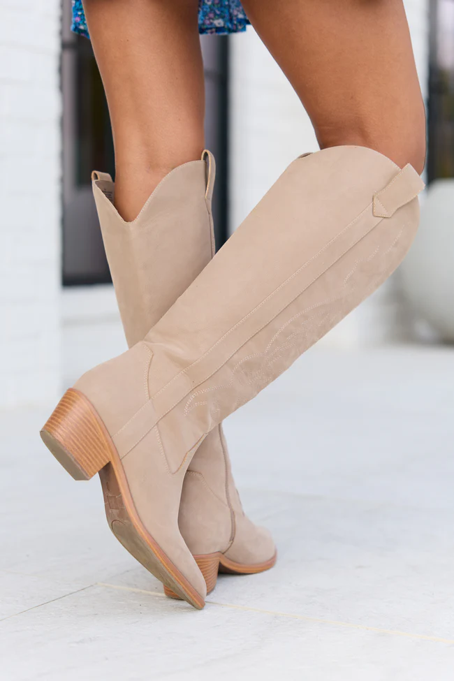 Shania Tan Tall Cowboy Boots - Image 5