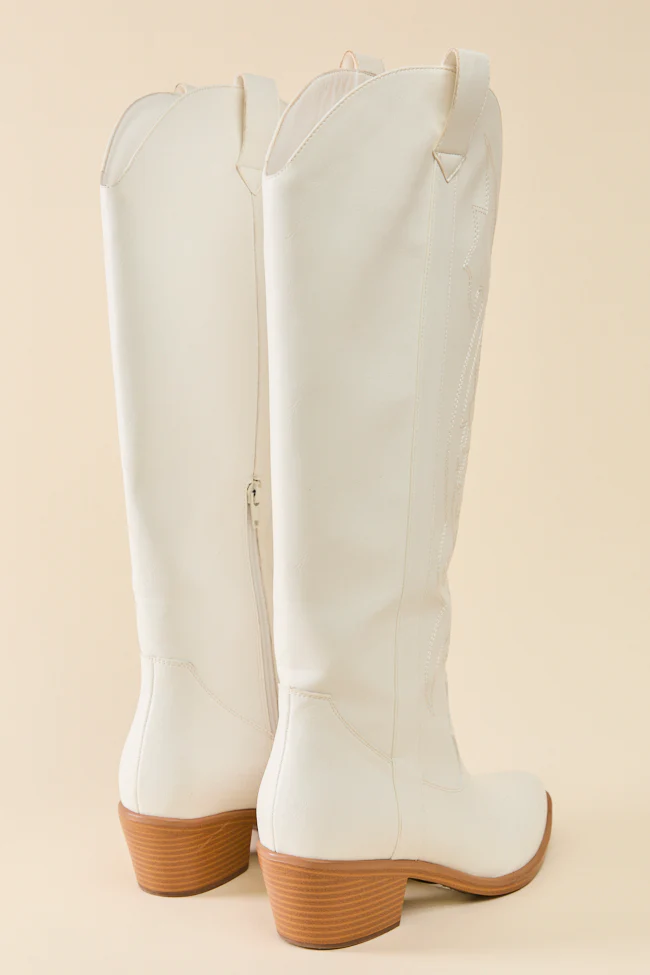Shania White Cowboy Boots - Image 6