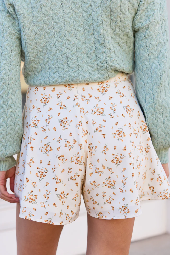 Tonya Orange Floral Skort - Image 4