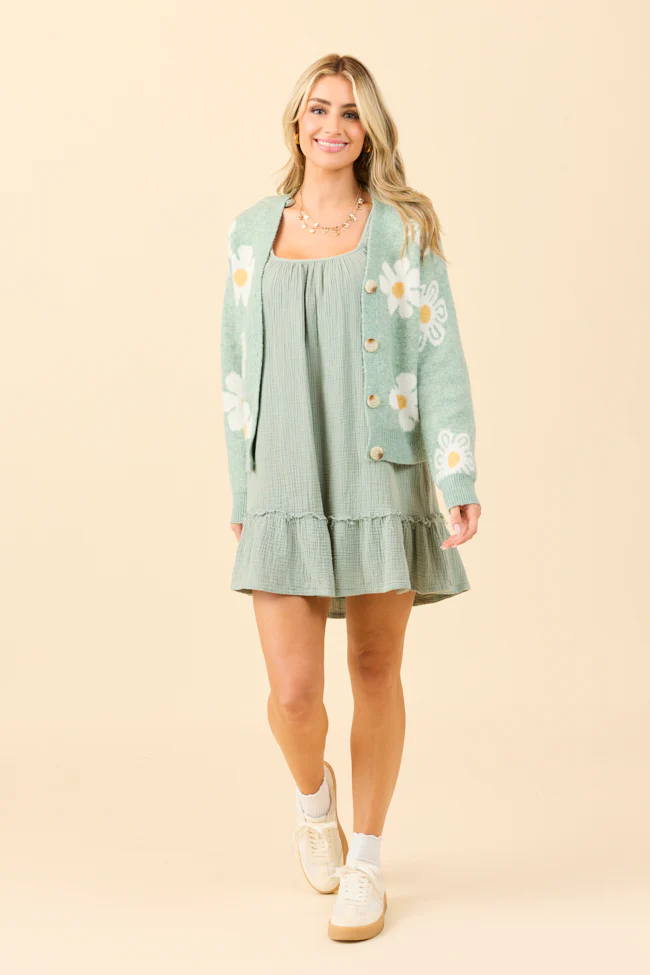 Vera Sage Mini Dress FINAL SALE - Image 4